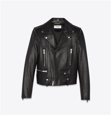 Veste en cuir SAINT LAURENT pour femme .